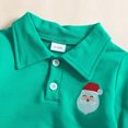 thumbnail image 7 of Tisuna Kids Boy'S Long Sleeve Halloween T Shirts Relax Fit Lapel Collar Santa Print Tops Toddler Festival Party Fall Outfits Size 2-3 Years, 7 of 7