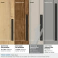 thumbnail image 3 of Amerock Ladera 12 inch (305mm) Center-to-Center Rectangle Matte Black Appliance Pull Backplate, 3 of 6