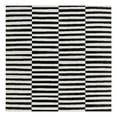 thumbnail image 3 of Unique Loom Williamsburg Collection Area Rug - Striped (5' 3" Square Black/Ivory), 3 of 7