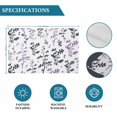 thumbnail image 6 of Grey Purple Botanical Placemats Set of 8, Watercolor Spring Floral Summer Leaf Placemats for Dining Table, Place Mats for Kitchen Tabletop, Waterproof Wipeable Dining Table Mats Set, 6 of 9