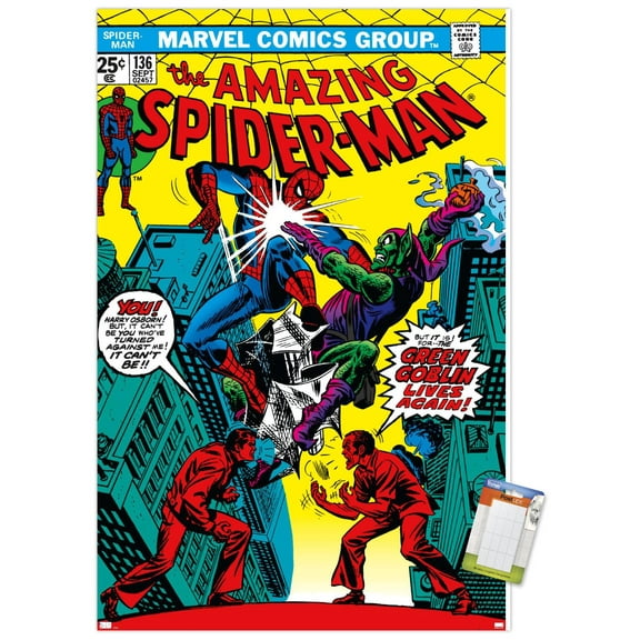 Marvel Comics - Green Goblin - The Amazing Spider-Man #136 Wall Poster, 14.725" x 22.375"
