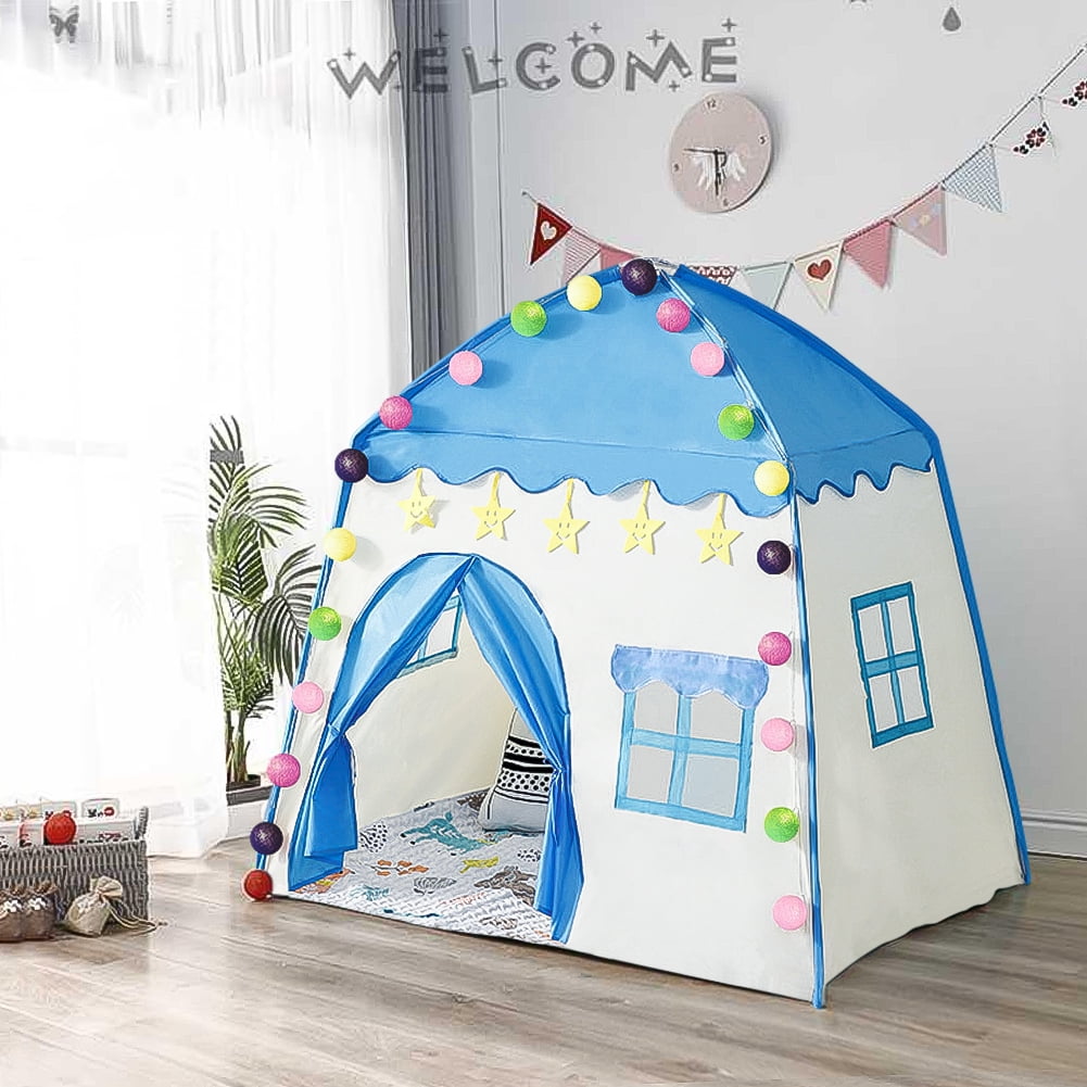 Lowestbest Kids Play Tent, Portable Playhouse Tent with Carry Bag for Boys & Girls (Blue+Light) Lowestbest Kids Play Tent, Portable Playhouse Tent with Carry Bag for Boys & Girls (Blue+Light)