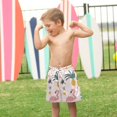 thumbnail image 4 of FORMRS Boys Swim Trunks Quick Dry Mesh Liner Boardshorts Sizes XS-XL, Flamingo Pattern, 4 of 7