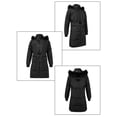 thumbnail image 4 of Women's Womens Long Down Coat Jacket Thicken Coat with Trim Removable Hood, 4 of 8