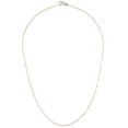 thumbnail image 2 of 9ct Rose Gold Jewelco London Smooth Snake-like Spiga Pendant Chain Necklace 1mm, 2 of 5