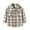 Beige, variant on Curuila Children Boys Coat With Pocket Long Sleeve Plaid Print Lapel Button Down Shirts For Boys Spring Autumn Comfort Tops Beige Size 4-5 Years