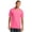 Neon Pink, variant on Port & Company 54oz 100% Cotton V-Neck TShirt (PC54V) Jet Black, S
