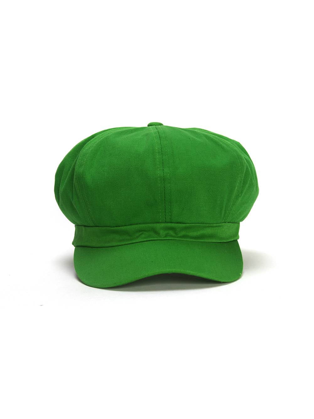 green newsboy cap