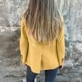 thumbnail image 4 of Chuancc Blazers for Women Casual 2024 Coat Women's Coat Women's Casual Trench Coat Fall Outfits for Women 2024 Blazers for Women Yellow 4Xl, 4 of 7