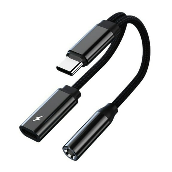 USB C to 3.5mm Headphone and Charger Adapter USB C to 3.5mm Audio Adapter for iPhone 16/15 Samsung Galaxy S25 A15 A55