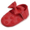 thumbnail image 2 of Calzado Antideslizante De Suela Blanda Para Bebé, Zapatos Bordados Con Patrón De Amor, Decoración De Lazo, Zapatos De Bebé Para Uso Diario Speravity BA001214-01, 2 of 6