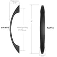 thumbnail image 5 of Cauldham 25 Pack Solid Kitchen Cabinet Arch Pulls Handles (3" Hole Centers) - Curved Drawer/Door Hardware - Style M243 - Matte Black, 5 of 5