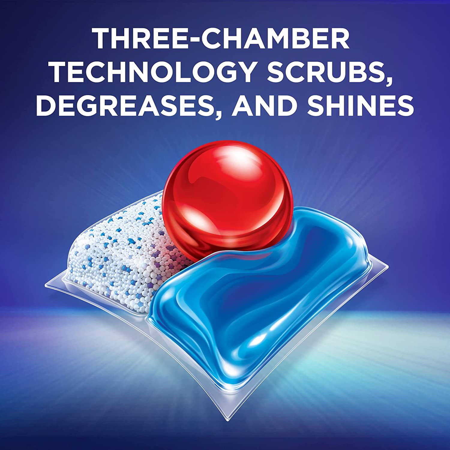 Finish - Quantum - 50ct - Dishwasher Detergent - Powerball - Ultimate Clean & Shine - Dishwashing Tablets - Dish Tabs- Finish Powerball Quantum Dishwasher Detergent Tabs, 50-count