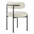 thumbnail image 5 of Modway Albie Boucle Fabric Dining Chairs - Set of 2 in Ivory Black, 5 of 11