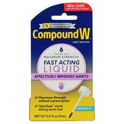 Compound W Maximum Strength Fast Acting Liquid Wart Remover, Salicylic Acid, 0.31 fl oz