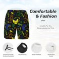 thumbnail image 3 of Rateoe Game Play Pattern Men’s Swim Shorts with Compression Liner – Double-Layered Quick-Dry Swimwear, Comfortable & Stretchy Beach Shorts-X-Large, 3 of 6