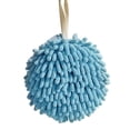 thumbnail image 2 of Cute Fuzzy Chenille Hand Towel Ball with Hanging Loops, Hanging Hand Towels for Bathroom Kitchen Quick Dry, Absorbent Hand Bath Towel, 2 of 4