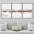 thumbnail image 3 of PixonSign Framed Wall Art Set Pastel Explosion Misty Mountain Forest Landscape Nature Wilderness Abstract Modern Art Print Decoration Rustic for Living Room, Bedroom, Office - 16"x24"x3 Black, 3 of 5