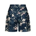 thumbnail image 4 of Sakmal Beach Shorts Womens Casual Hawaiian Board Hybrid Shorts with Pockets, 4 of 5