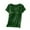 Green, variant on Women's Short Sleeve Satin Blouses with Built-in Bra Casual Summer Crew Neck Basic Solid Color Tunic Blouse Padded Active Camisole Silk Pajams Tops Green XXL