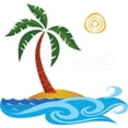 thumbnail image 2 of CafePress - Palm Tree Cartoon - Large Beach Towel, Soft 30"x60" Towel with Unique Design, 2 of 2