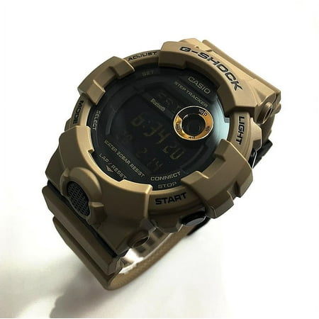 Casio - Men's G-Shock Power Trainer with Bluetooth Mobile Link 49mm Watch - Tan