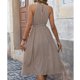 thumbnail image 5 of Vestido de Verano Casual Clásico Cuello Colgante Cintura Alta Vestido sin Mangas, Vestido de Verano de la Mujer, 5 of 9