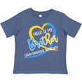 thumbnail image 3 of Inktastic Proud of My Brother Down Syndrome Awareness Heart Ribbon Boys or Girls Toddler T-Shirt, 3 of 5