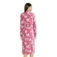 thumbnail image 3 of Time and Tru Women's and Women's Plus Midi Shirtdress with Long Sleeves, Sizes XS-4X, 3 of 5