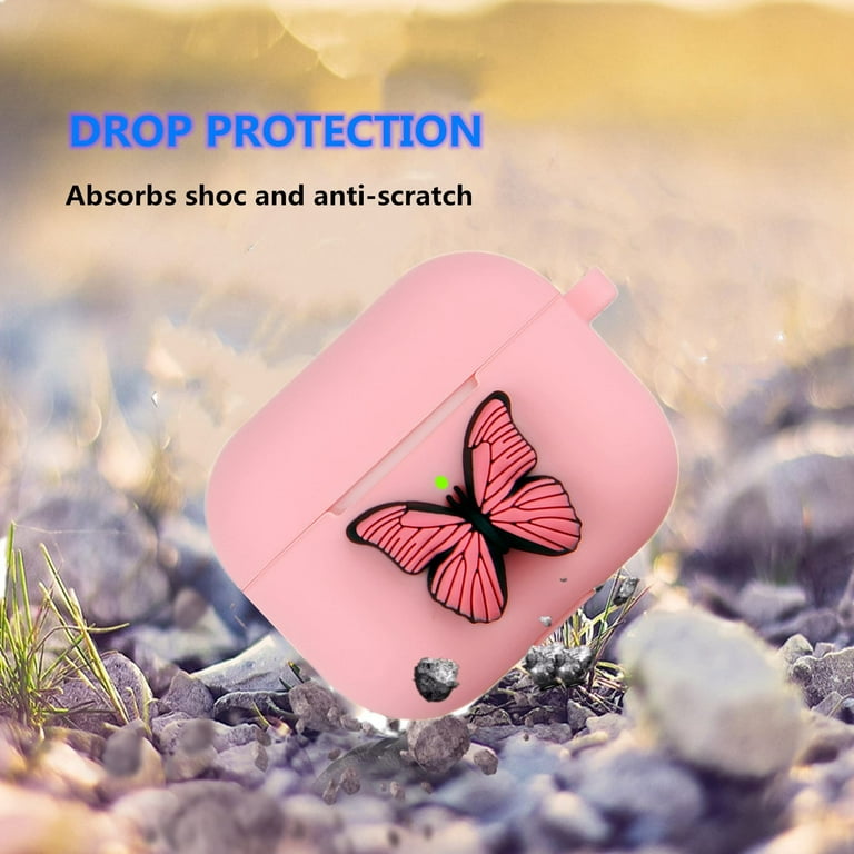 Clear butterfly Cute Cover for Airpods Pro 2nd Generation Case