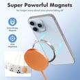 thumbnail image 2 of 25W Fast Wireless Charger for iPhone, Slim Magnetic Charging Pad Compatible with iPhone 17 16 15 14 13 12 Pro Max, Portable Phone Charger for Travel Bedside Office, Orange, 2 of 8