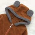 thumbnail image 2 of Baby Jumpsuit Hooded Romper Outfits Cute Winter Clothes Baby Winter for Girls 18-24 Months, 2 of 8