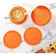 thumbnail image 4 of Silicone Coasters Set with Holder - 6 Pack Drink Coasters for Coffee Table, Bar Tabletop Protection - Orange, 4 of 13