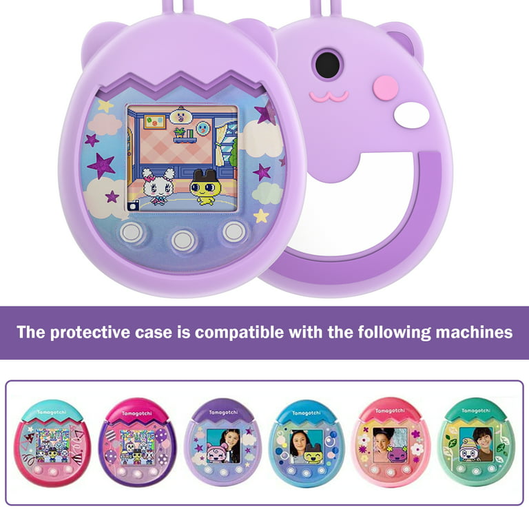 Silicone Case Lanyard Protection Cover Compatible For Tamagotchi Pix  Virtual Pet Game Machine Accessories 
