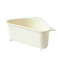 thumbnail image 1 of Toystoory Colador Triangular para fregadero de cocina, escurridor de frutas y verduras, cesta con ventosa, estante de esponja, estante de almacenamiento Organizadores de utensilios de cocina beige Toystoory HA2883-01B, 1 of 6