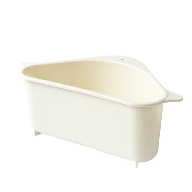 Bearachild Colador Triangular para fregadero de cocina, escurridor de frutas y verduras, cesta con ventosa, estante de esponja, estante de almacenamiento Organizadores de utensilios de cocina beige Bearachild HA2883-01B