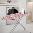 thumbnail image 2 of HELLHERO One-Piece Cover Polyester Iron Padding Cover with Lightweight Household Stretch Fit Adjustable Straps Ironing Board Cover, Pink Snowman Christmas Parade, 2 of 6