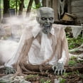 thumbnail image 2 of Seasonal Visions 2 ft. Gaseous Zombie Animated Fog Machine Halloween Decoration, 2 of 4