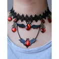 thumbnail image 4 of Collier Ras-du-Cou Noir Vintage pour Femmes Filles Décorations d'Halloween Accessoire de Fête, 4 of 5