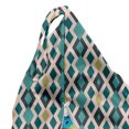 thumbnail image 5 of Geometric Lounger Chair Bag, Repetitive Pattern of Vertical Zigzag Lines and Rhombuses Lozenges, High Capacity Storage with Handle Container, Lounger Size, Teal Blush and Khaki, by Ambesonne, 5 of 5
