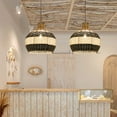 thumbnail image 5 of Arturesthome Wicker Chandelier 1-Lights Handmade Woven Hanging Lamp Ceiling Crafts 15.74", 5 of 6