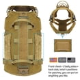 thumbnail image 3 of Tactical Dog Harness Leash Durable Military Dog Harness Vest MOLLE For Large Dogs erman Shepherd Training Harnesses With Pouches ShopWise Round, 3 of 16
