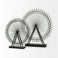 thumbnail image 4 of Black Metal London Eye Sculpture, 4 of 6