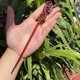 thumbnail image 1 of Horquilla antigua tallada en madera de sándalo rojo lobular, placa para el cabello, artesanías de madera pulida a mano, regalos antiguos de caoba, 1 of 6