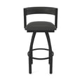 thumbnail image 5 of 861 Artemis 36" Swivel Bar Stool with Black Wrinkle Finish and Canter Iron Seat and Back, 5 of 5
