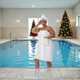 thumbnail image 2 of SEISSO Top-Tier & Premium Ultra-Thick Oversized Bath Skirt Wrap Bathrobe with Hair-care Drying Cap Super Absorbent Easy to Wear Fits All Women White XXXL-XXXXXL, 2 of 7
