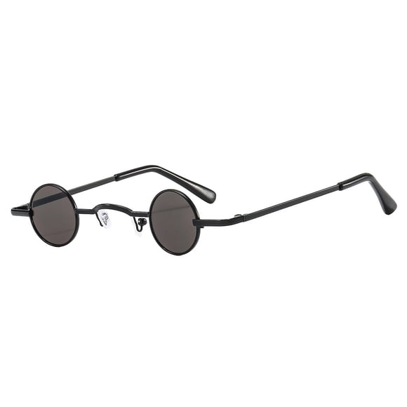 Gafas de sol Qarigey vintage con Lente gris y marco negro