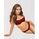 thumbnail image 4 of Sostén DOBREVA Balconette Push Up de Encaje Rojo Oscuro 36B, 4 of 7