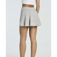 thumbnail image 4 of Real Essentials 3 Pack:Women's 14" Pleated Tennis Skorts Golf Skirt High Waisted Athletic Running Casual Shorts with Pockets, 4 of 6