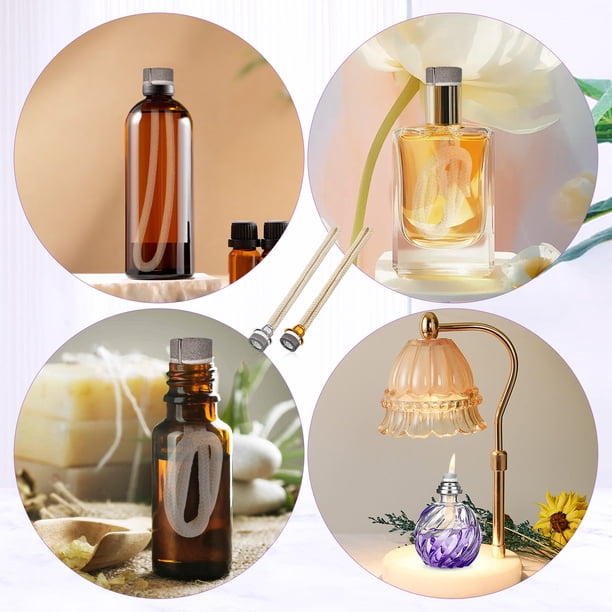 Advancent 2 unids/set mecha de lámpara de aceite de fragancia decorativa para lámparas de fragancia de Interior únicas mecha fácil Kits para hacer velas Tipo 3